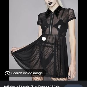 Widow Darker Harmonies Mesh Dress